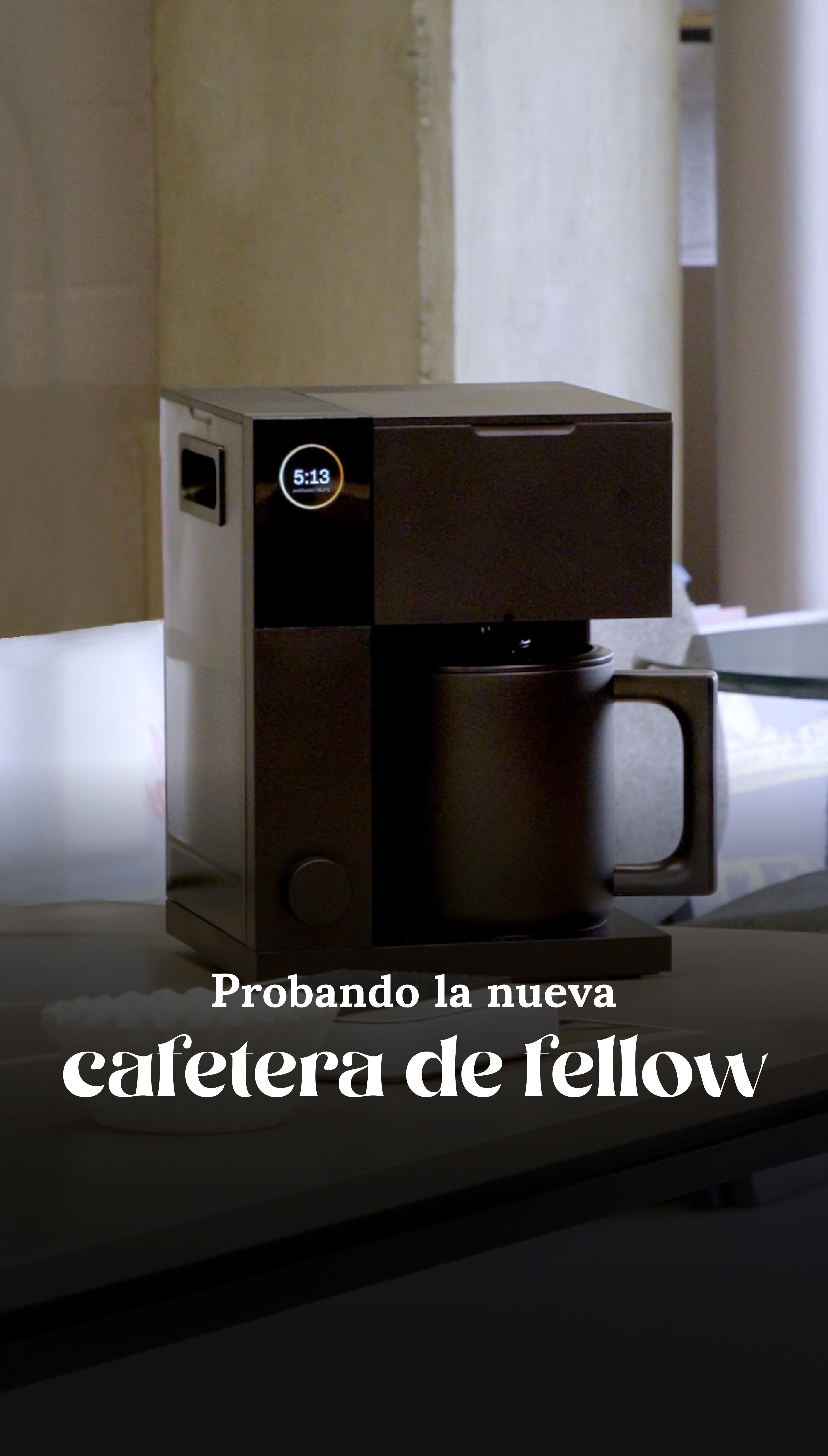 Probando la nueva cafetera de Fellow