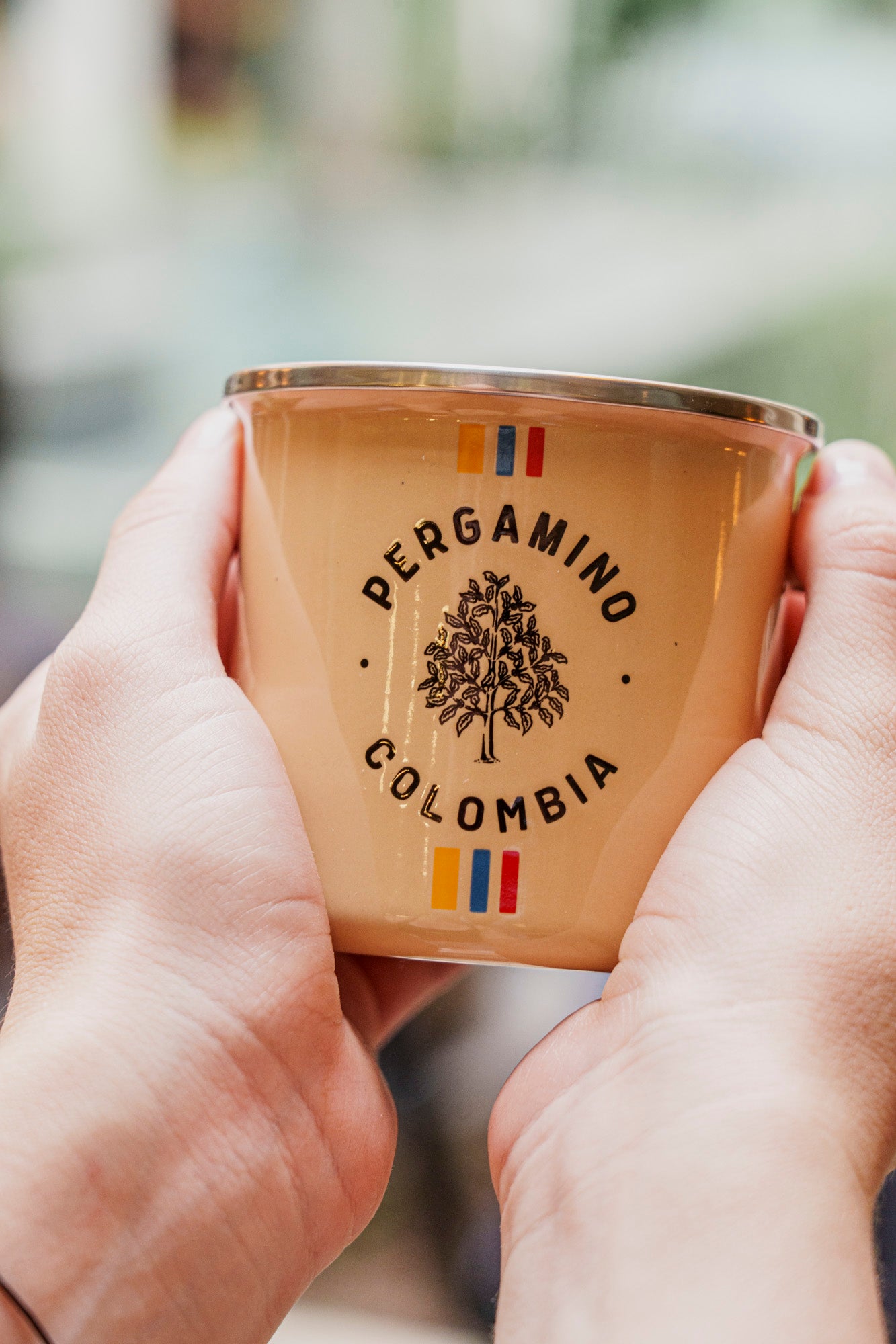 Mug en Peltre PERGAMINO - Café de Colombia