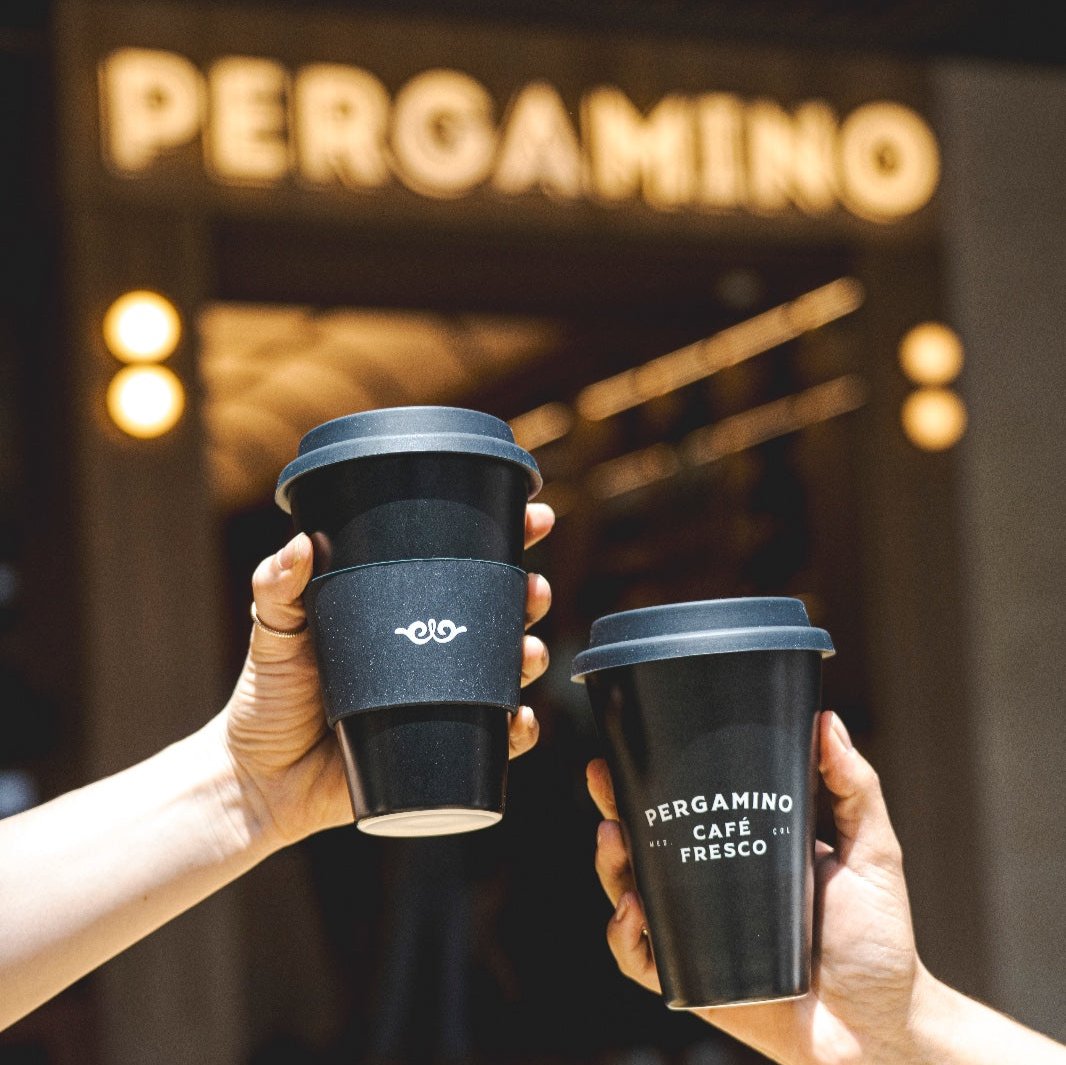 Vaso Reutilizable de Fibra de Bambú Negro