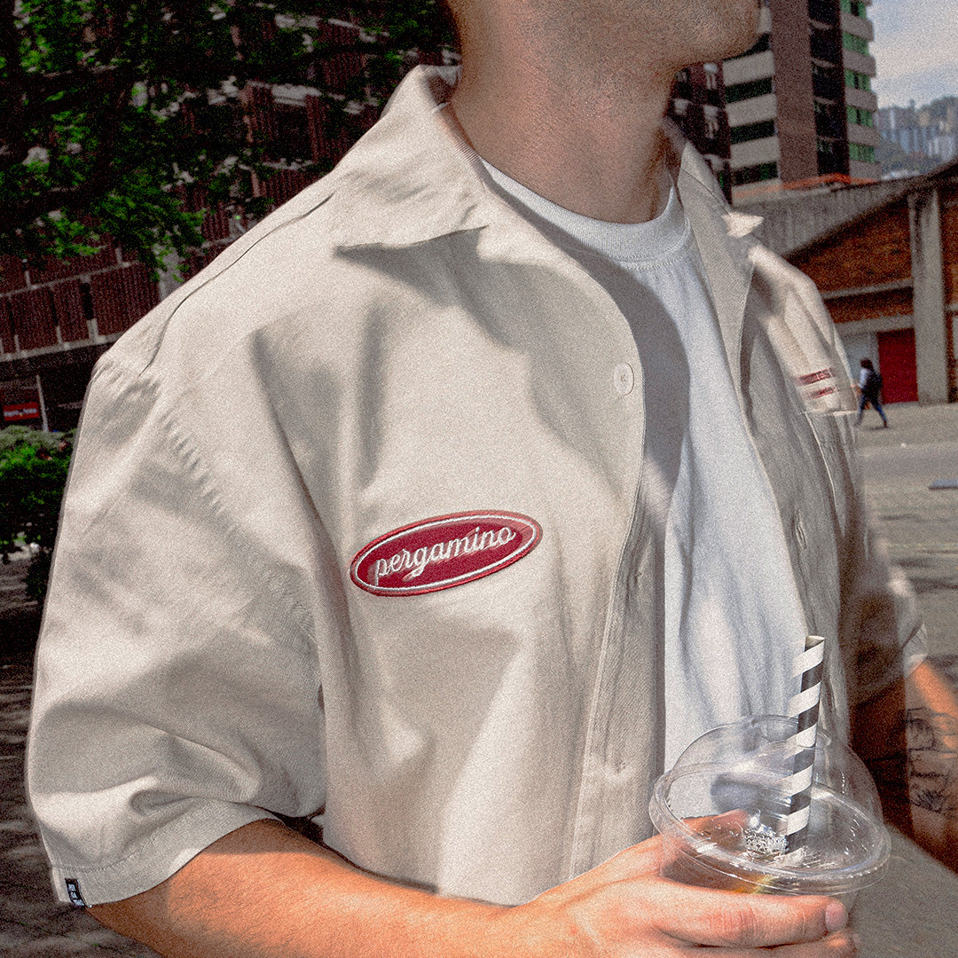 Camisa Tostador Pergamino Caqui