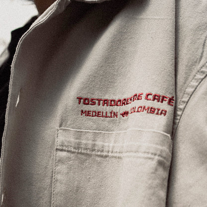 Camisa Tostador Pergamino Caqui