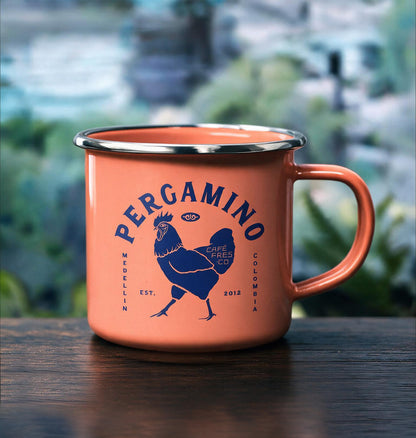Mug en Peltre Gallo Rosa