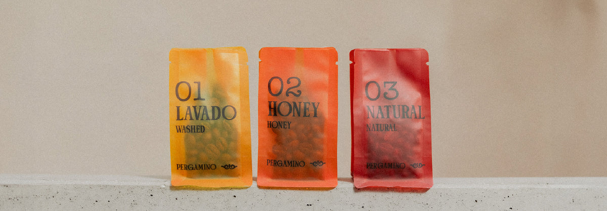 Cafés lavado, honey y natural